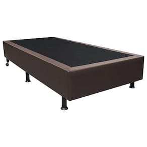 Base Box Para Cama Solteiro 88x188cm Liz S05 Sintético Marrom - Mpozenato