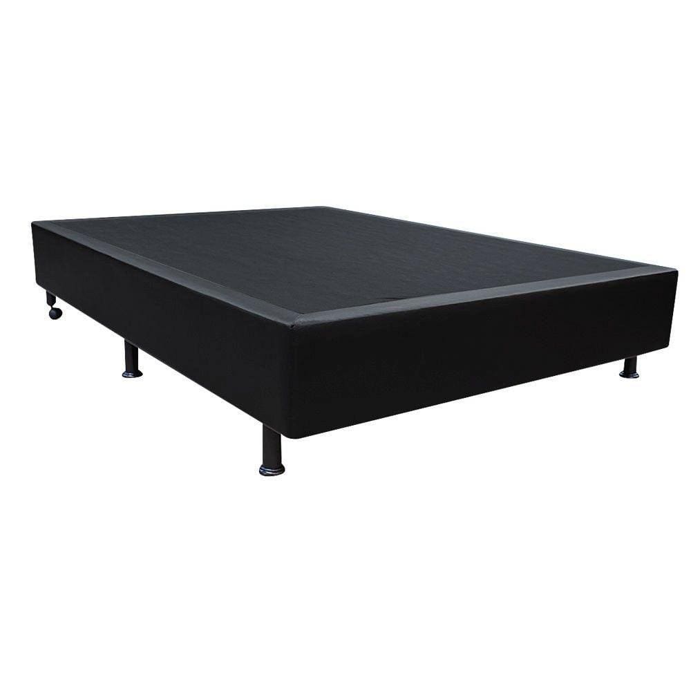 Base Box Para Cama Casal 138x188cm Liz S05 Sintético Preto - Mpozenato
