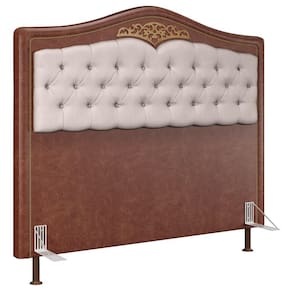 Cabeceira Cama Box Casal Queen 160Cm Imperial J02 Facto Marrom/Bege