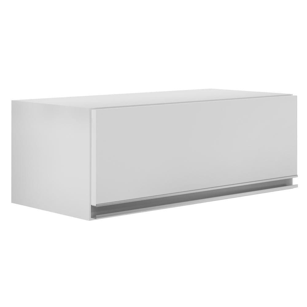 Armário Aéreo De Cozinha Para Geladeira 70cm Texas Branco - Lumil Móveis