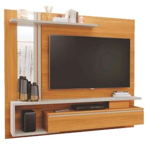 Painel para TV até 60 Polegadas 1 Porta 100% MDF Treviso Permóbili Nature/Off White iii