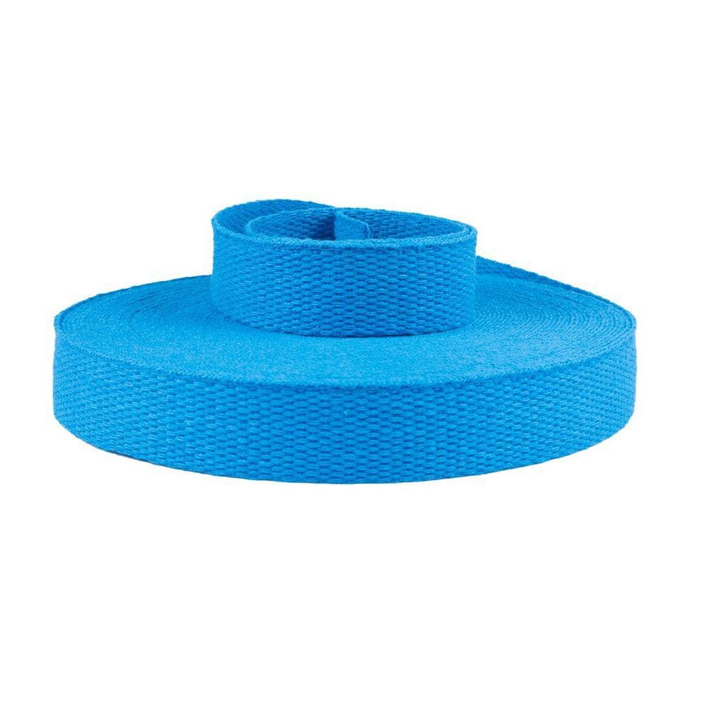 Alça de Algodão Reforçada 3 cm Azul Celeste - MW 430 - 20 Metros
