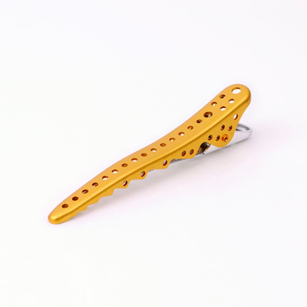 Y.S.Park Hair Clip Shark Gold Metal 2Un.