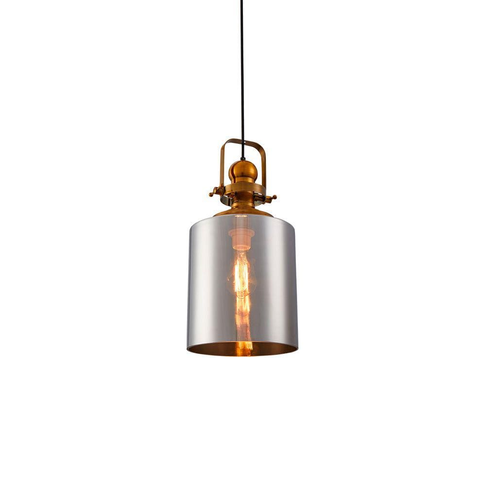 Lustre Pendente Nordecor Tion Vas 2582 Fumê E27 Bivolt