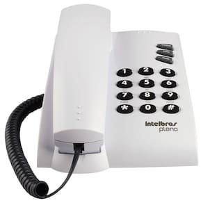Telefone Com Fio Intelbras Pleno Sem Chave Cinza Artico