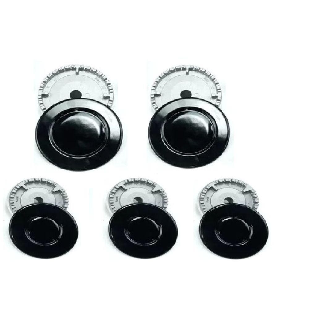 Kit Queimador + Espalhador Para CookTop Electrolux 5 Bocas