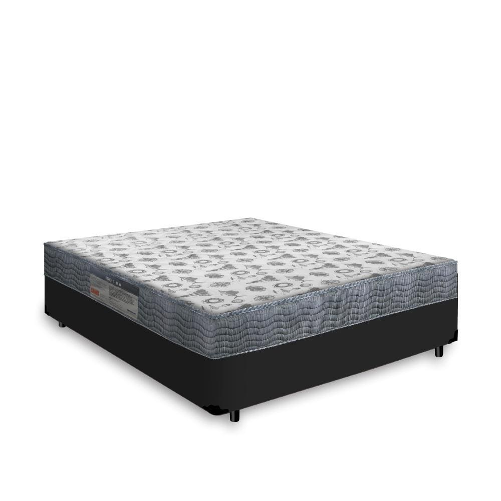 Cama Box Casal + Colchão D33 Ortobom Iso 100 138cm