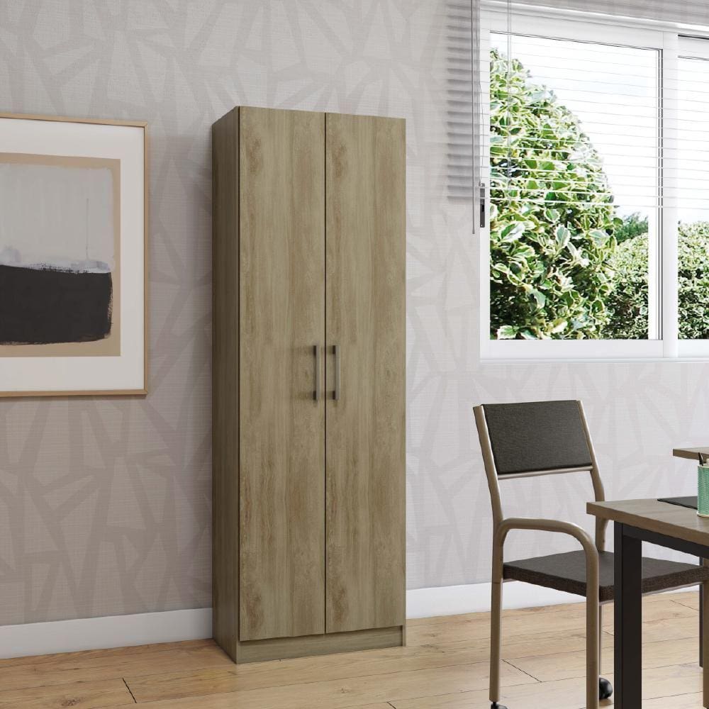 Armário Utilitário Escritório 2 Portas Noce Carraro