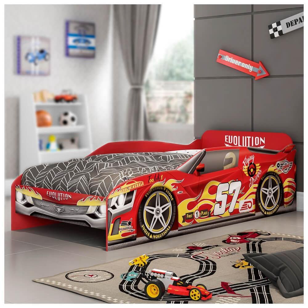 Cama Infantil Evolution Car - Vermelho