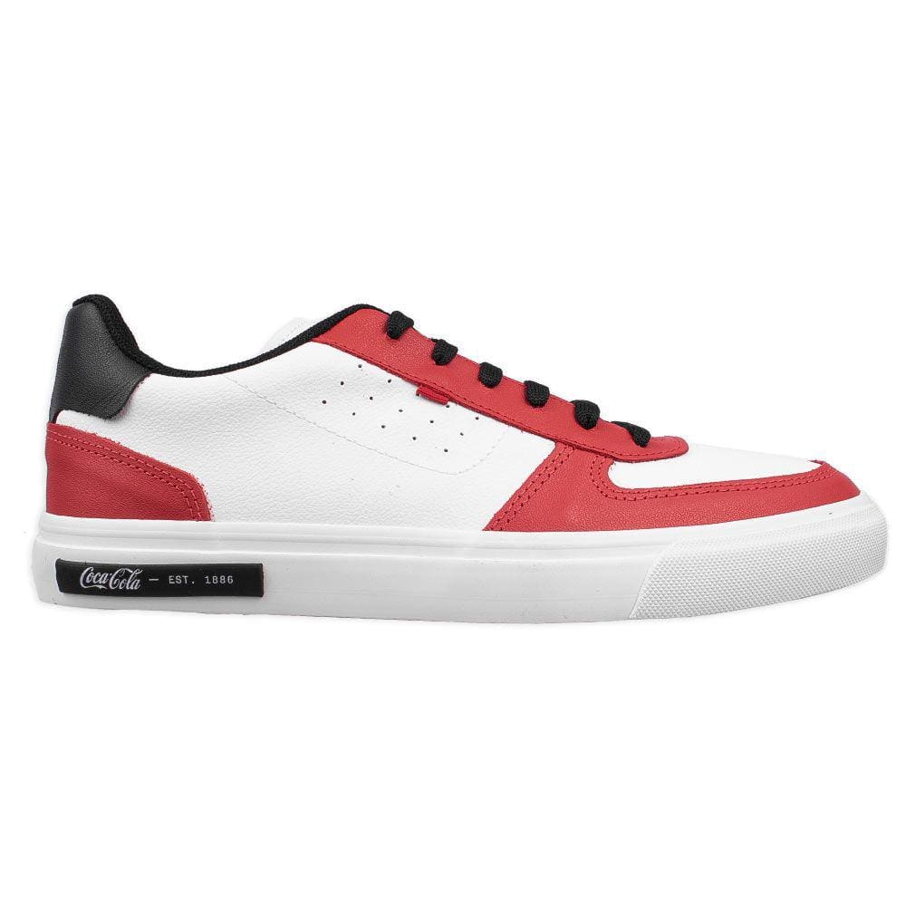 Tênis Coca Cola Hoop Branco/vermelho Masculino