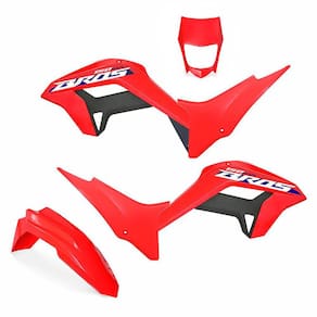Kit Plástico Carenagem Biker Reestyle C/ Adesivos Nxr Bros 150 2009 a 2012