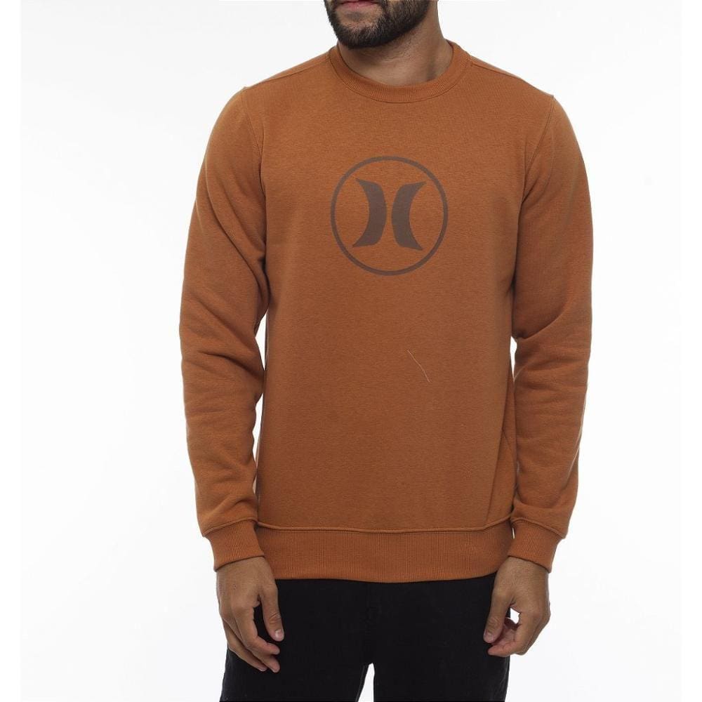 Moletom Hurley Careca Circle Stone WT23 Masculino Ocre