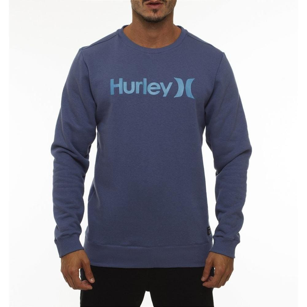 Moletom Hurley Careca One&Only WT23 Masculino Azul Marinho
