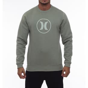 Moletom Hurley Careca Circle Stone WT23 Masculino Militar