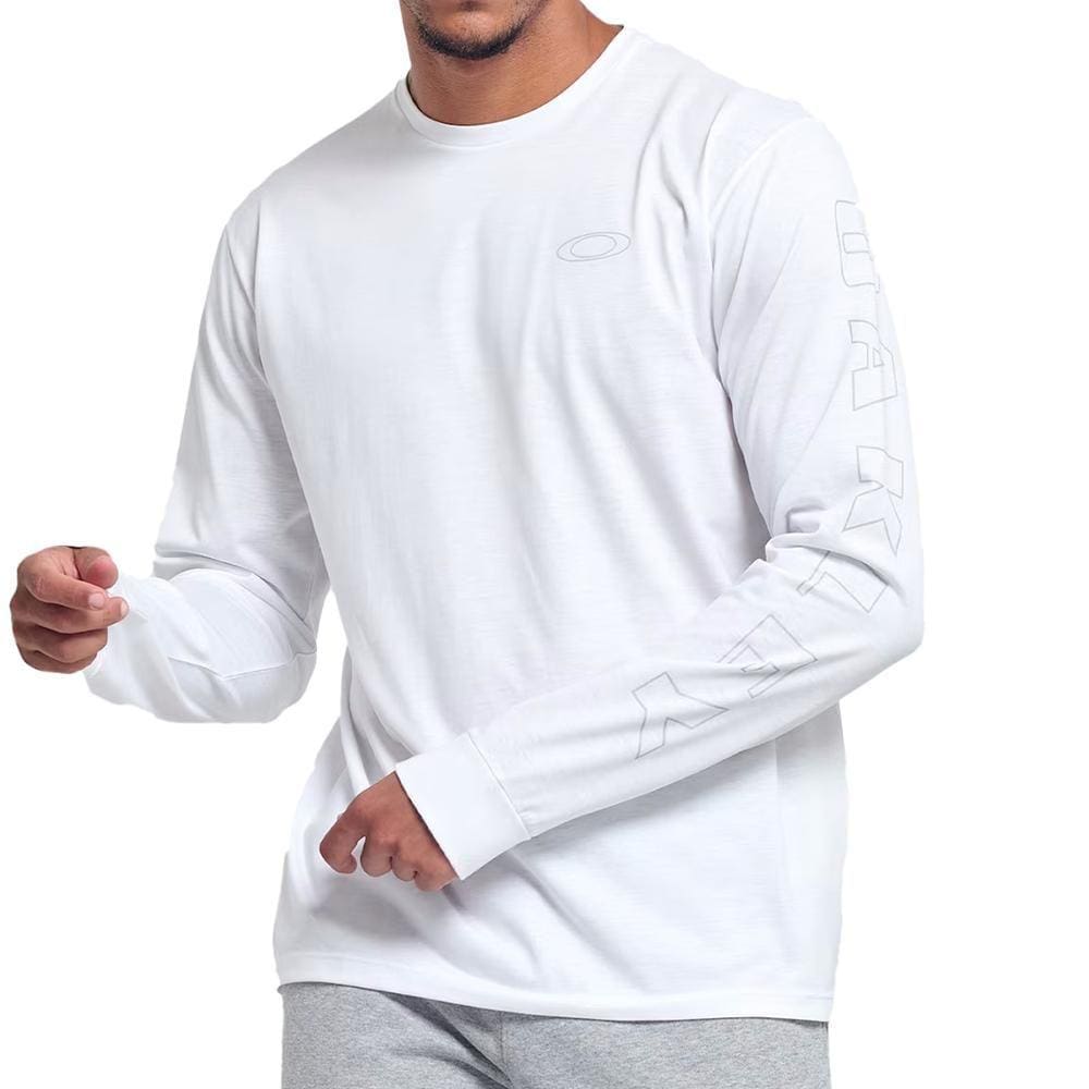 Camiseta Oakley Daily Sport Ls III Manga Longa Masculina - Branco