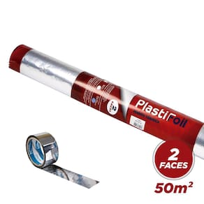 Manta Termica Dupla Face 50M²  Rafia + Fita