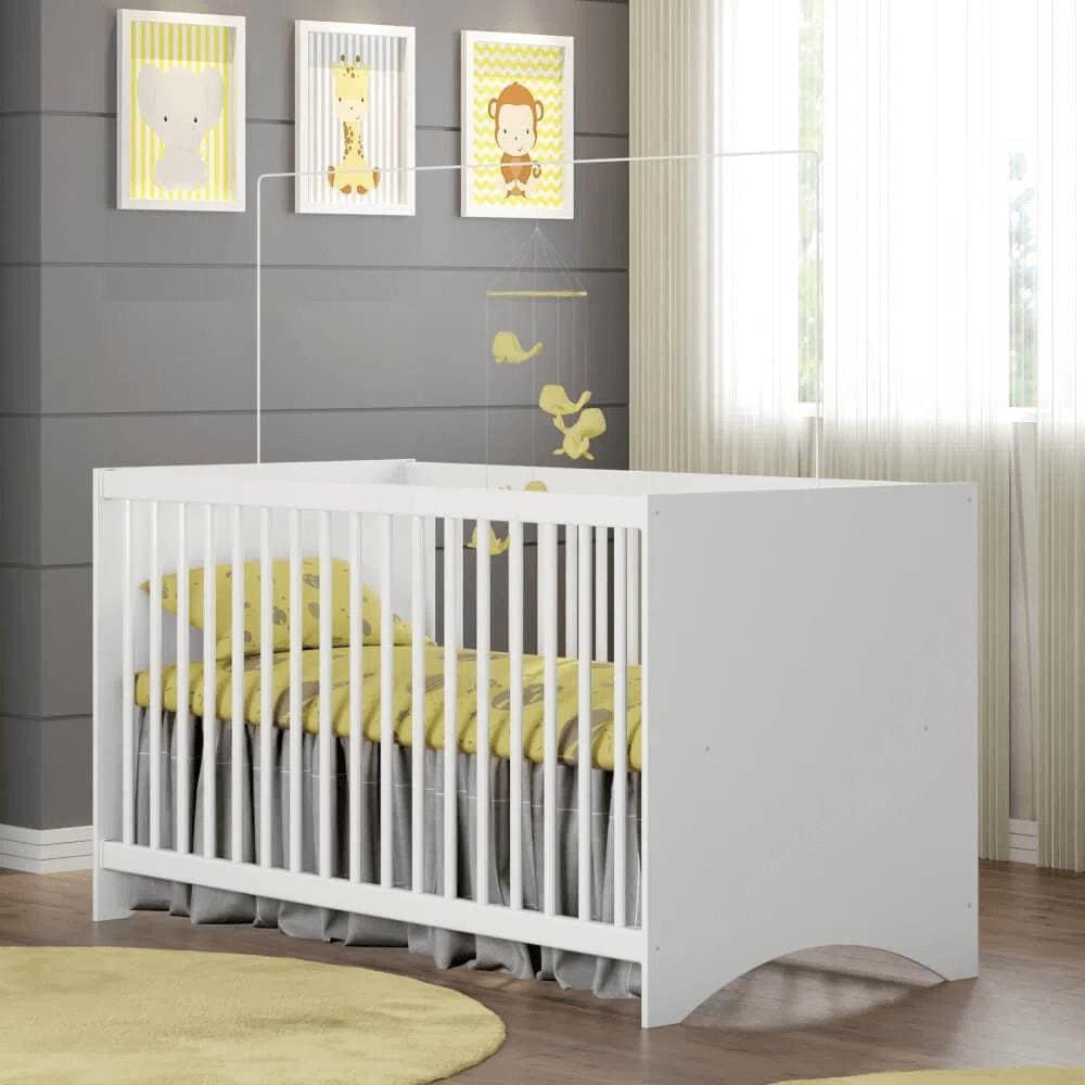 Berço Gutti com 2 Regulagens de Altura - Branco