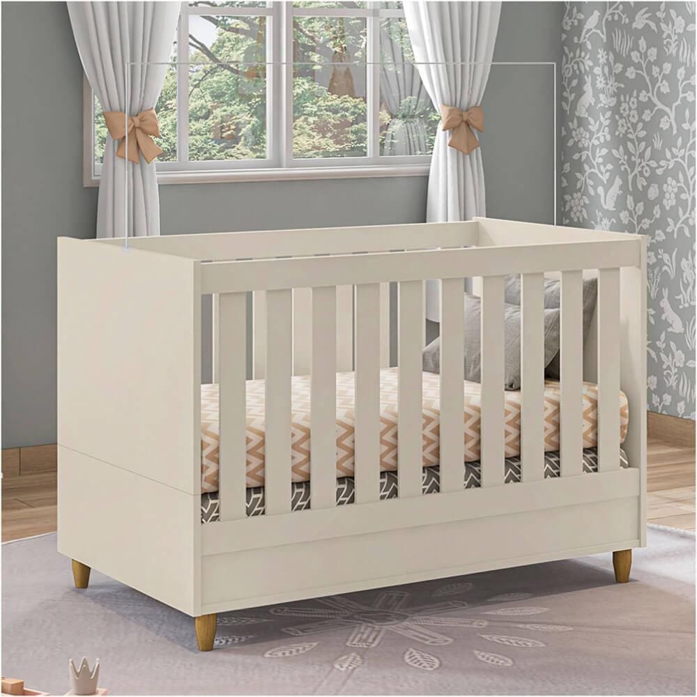 Berço Mini Cama Retrô Milka - Off White