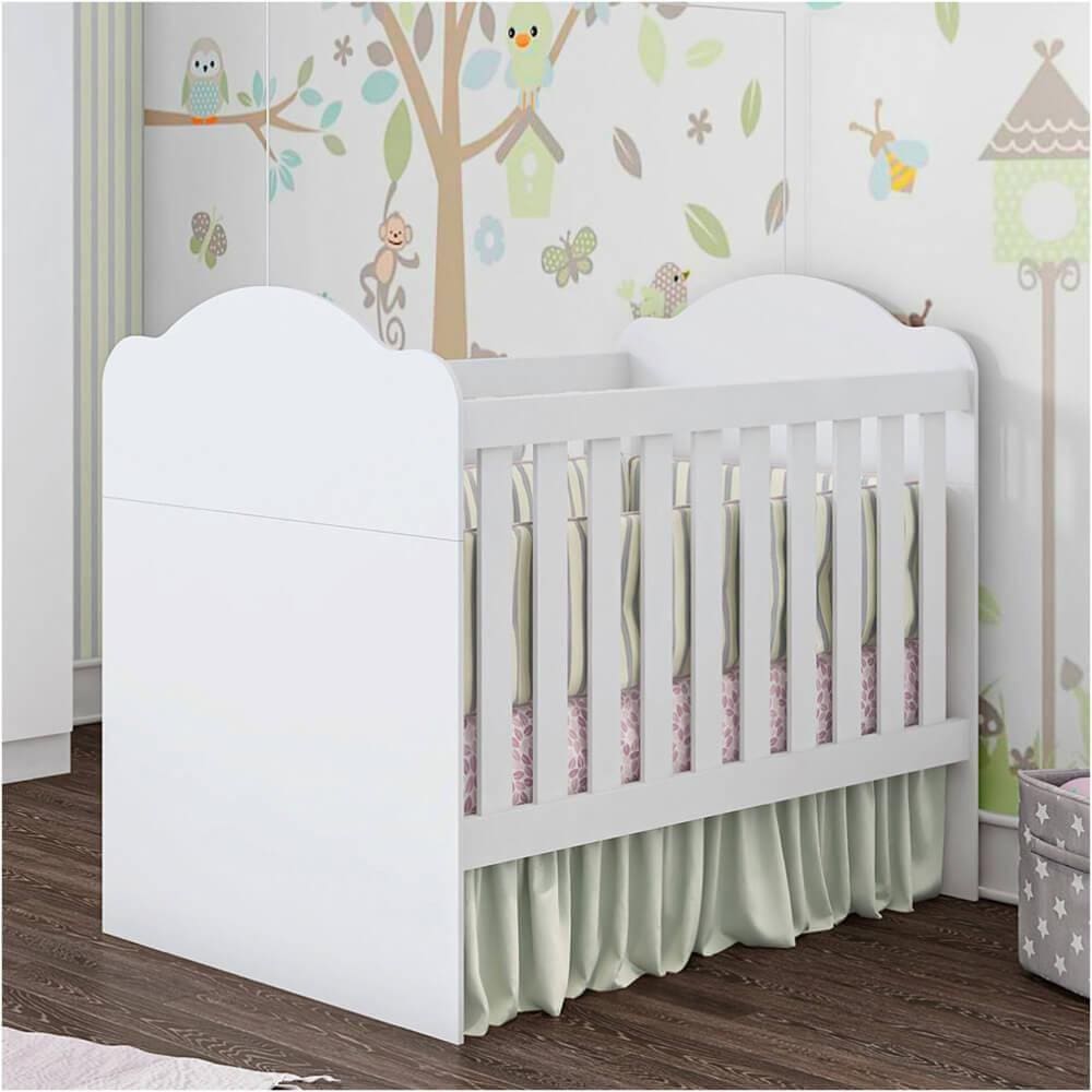 Berço Mini Cama 3 em 1 Yupi - Branco
