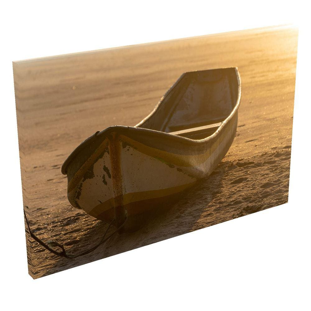 Quadro Decorativo Grande em Tela com Borda Infinita - Barco