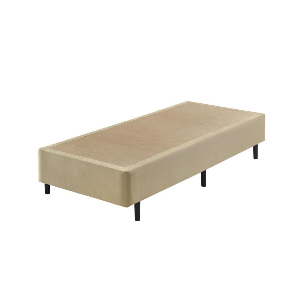 Sommier 1 Peça Veludine 79x198x40 - Bege