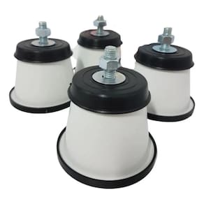 Kit 4 Pés P/ Fogão Geladeira Freezer Com Rodinhas Universal