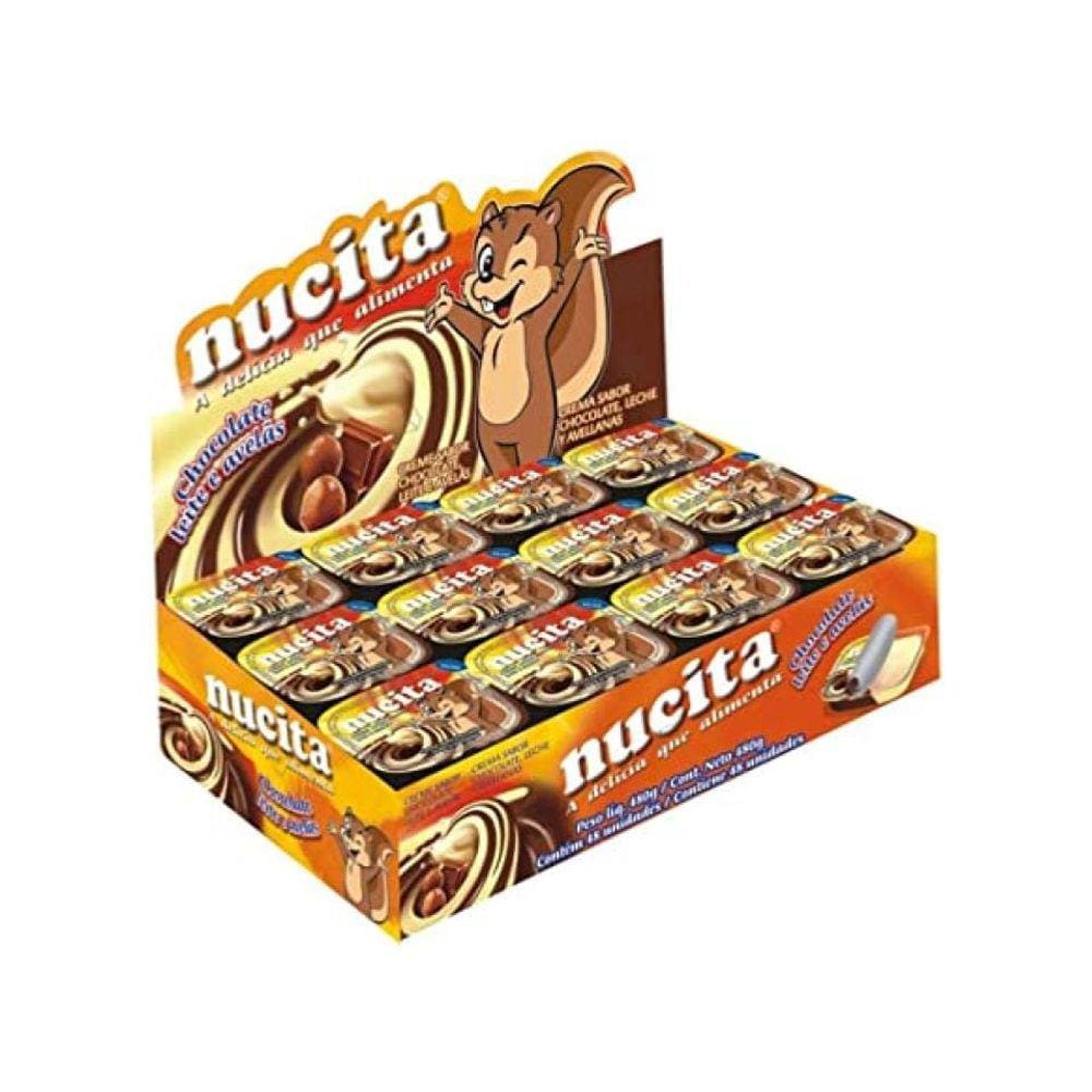 Creme Avelã Leite e Chocolate Nucita 10g C/48 Unid