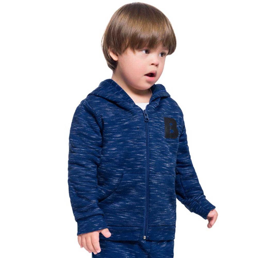 Jaqueta Infantil Com Capuz Moletom Flamê Masculina Brandili Ref: 53965 1/3
