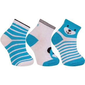 Meia Kit Infantil Desenhos Cano Curto Trifil T1003k