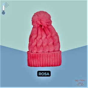 Touca Feminina Poliéster Com Pompom Ajuste Perfeito Unisex