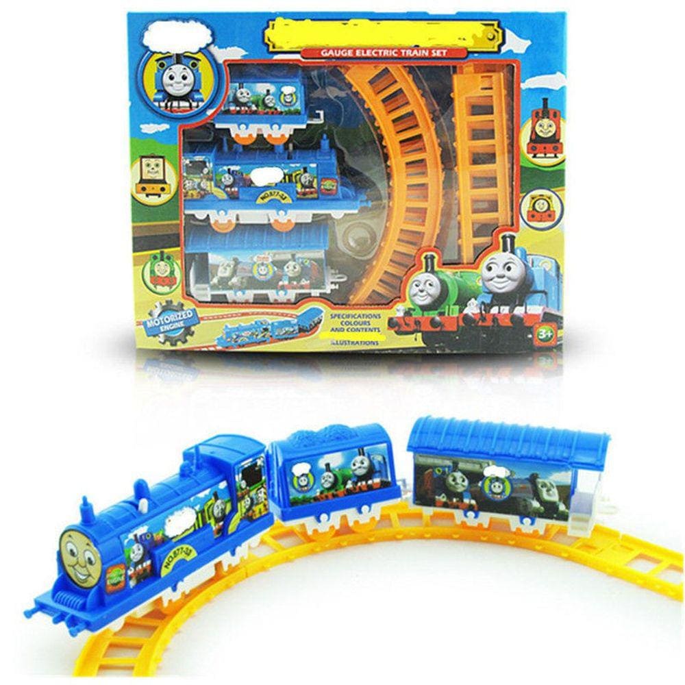 Kit 3 Brinquedo Trem Thomas Trenzinho Infantil Luz Som Bate