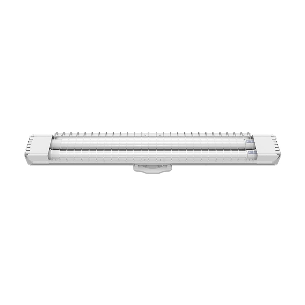 Luminária Lumifacil 70cm Aletada Com 2 TubuLeds Luz 3000k Taschibra - Branco