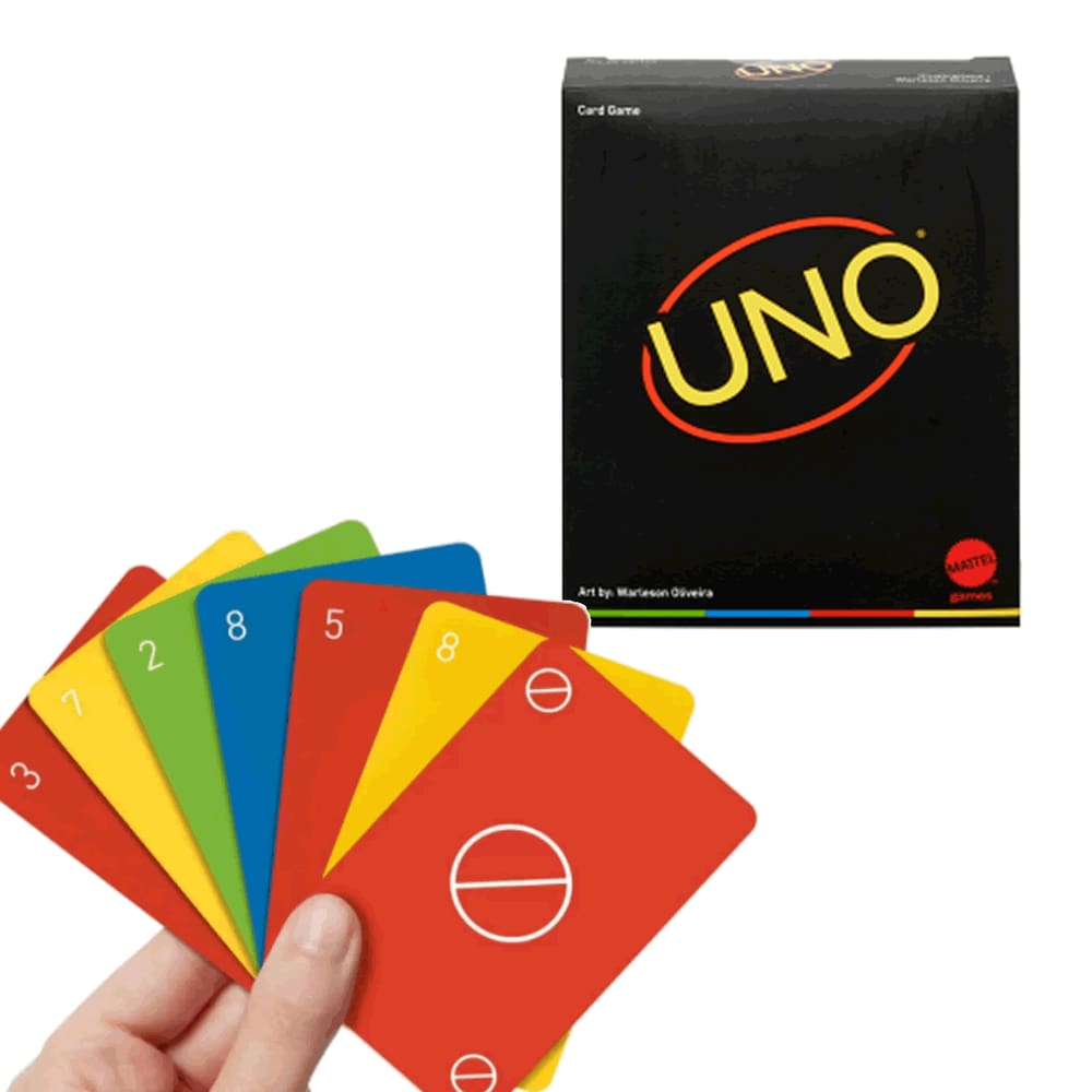 UNO Minimalista Preto Jogo de Cartas Original 7+GYH69 Mattel