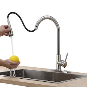 Torneira Gourmet Monocomando Com Misturador Água Quente e Fria + Ducha Extensível de 50cm Para Cozinha