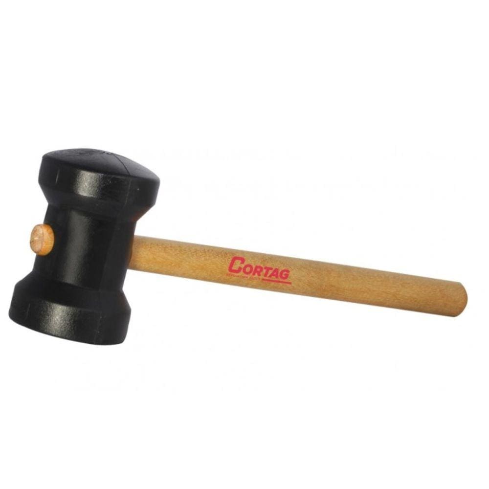Martelo De Borracha Preto 80Mm Cortag
