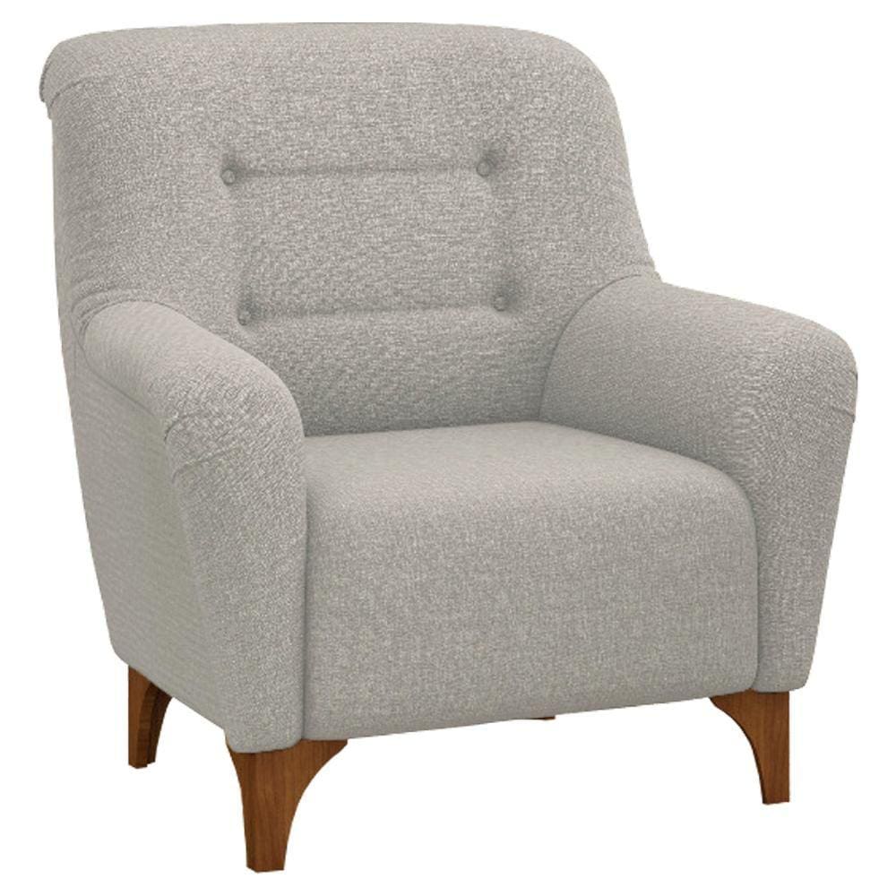 Poltrona Decorativa De Descanso Mila Bege Caemmun