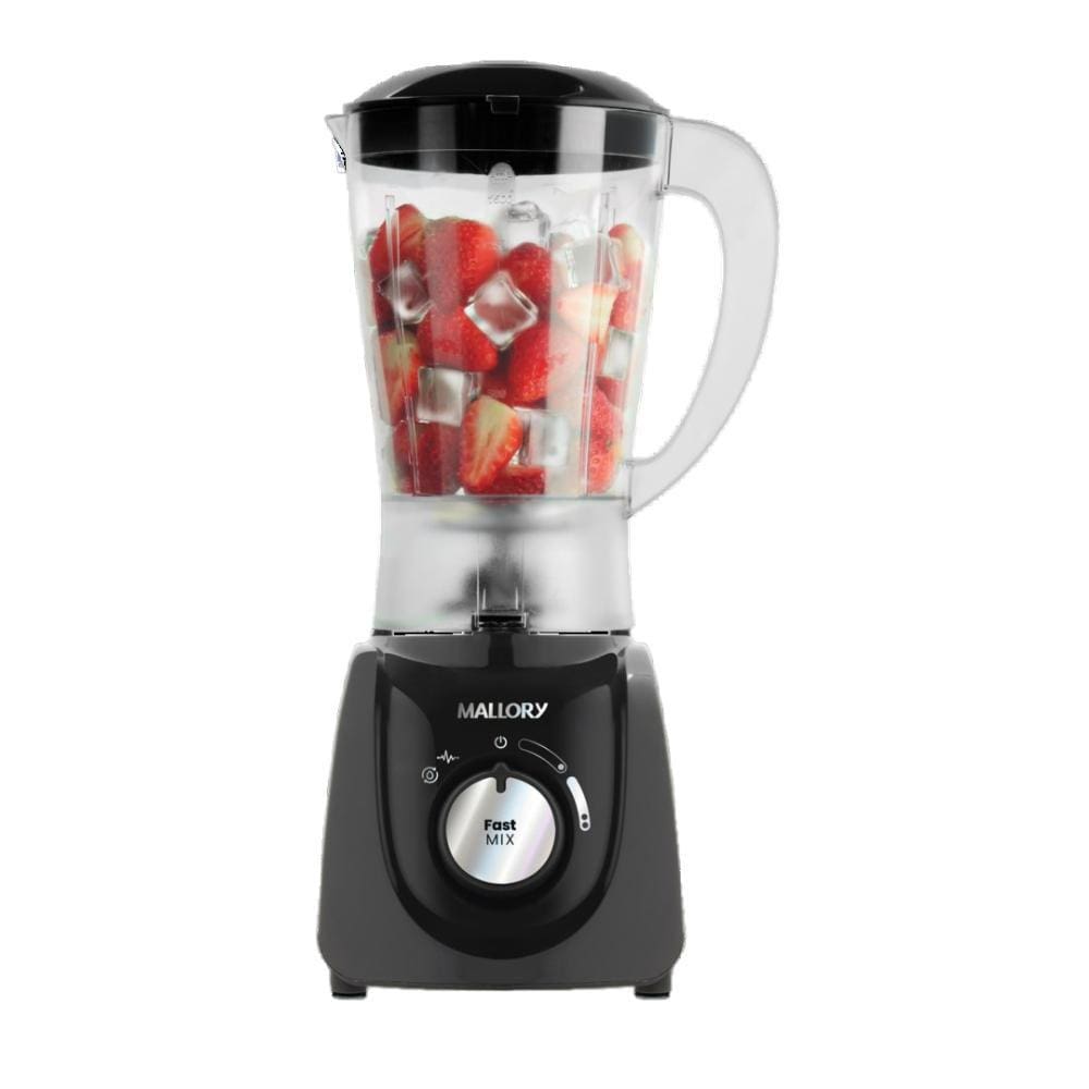 Liquidificador Fast Mix 2 Velocidades + Função Pulsar Mallory Black 520w 220v
