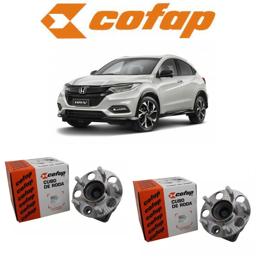 Par Cubo de Roda Honda HRV 1.8 Traseiro Cofap 2016 2017