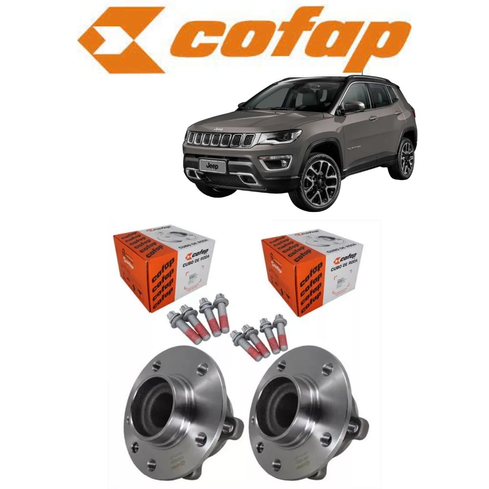 Par Cubo de Roda Traseiro Jeep Compass 4x2 Cofap 2019 2020