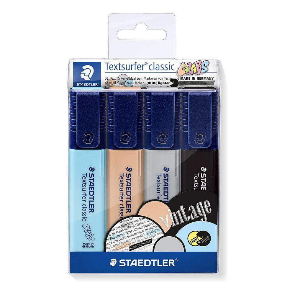 Marca Texto Staedtler Textsurfer 4 Cores Vintage