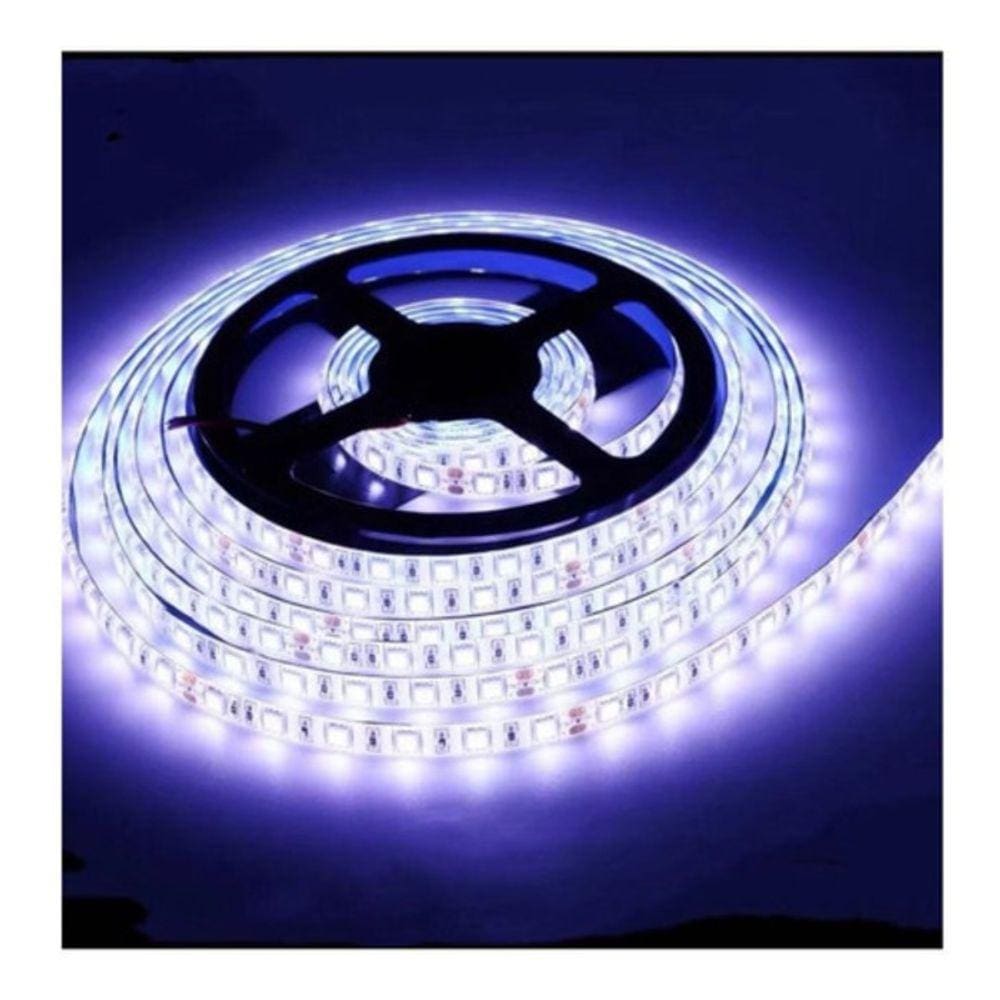 KIT 04 Fita Led 5m FRIO 3528 Prova D`agua + Fonte IP67