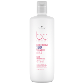 Schwarzkopf Professional BC Bonacure Clean Performance Color Freeze Silver - Shampoo Matizador 1L