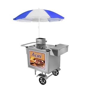 Carrinho de Açaí Inox Guarda Sol Rodas Maciças L15M/GS Cefaz