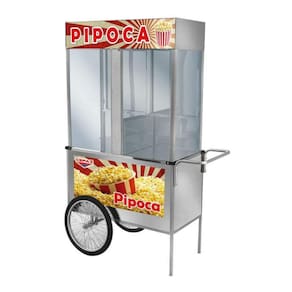 Carrinho de Pipoca Inox com Rodas de Bicicleta L21RB Cefaz