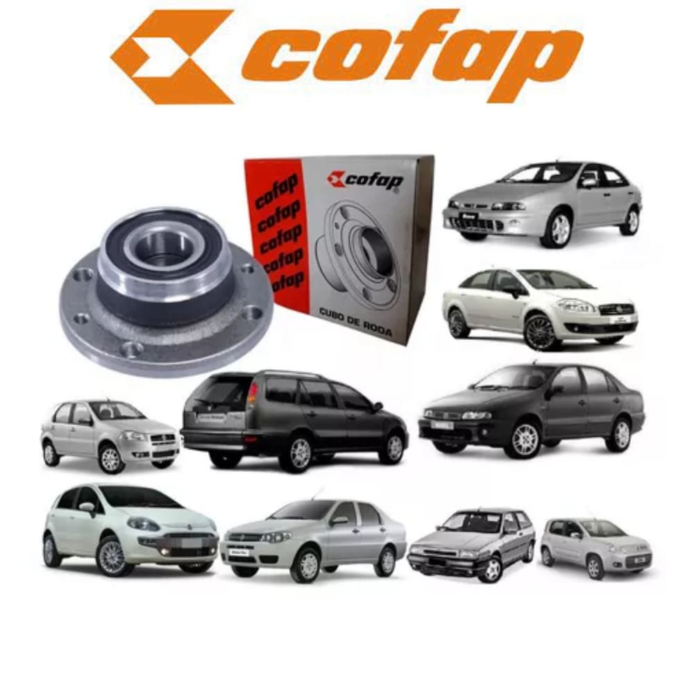 Cubo de Roda Traseiro Cofap Fiat Linea 1.8 1.9 2002 a 2015