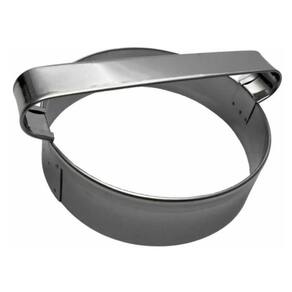Aro Cortador E Modelador De Mini Pizza 13x3,5 Inox Com Alça