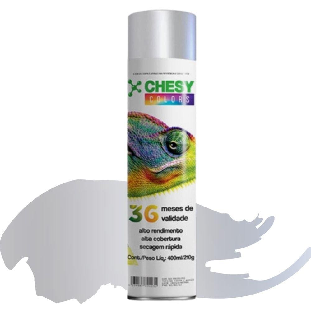 Tinta Spray Chesy Metalico Aluminio 210G 400Ml Chesiquimica