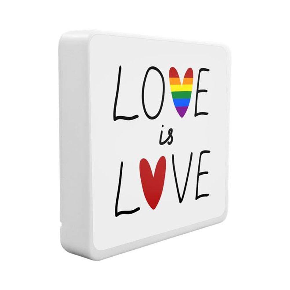 Luminária Box Slim Love Is Love USB