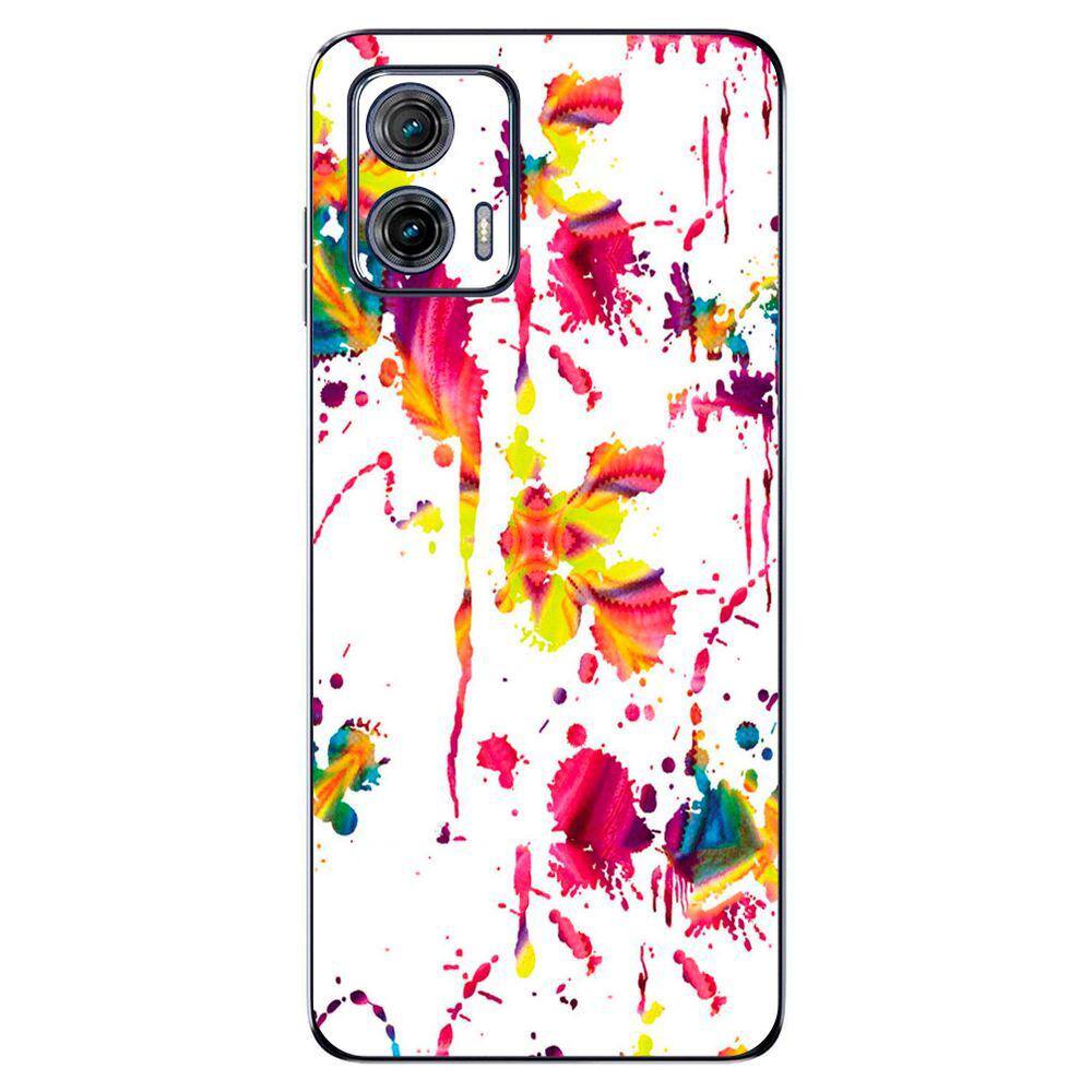 Capa Adesivo Skin205 Verso Para Motorola Moto G73 2023