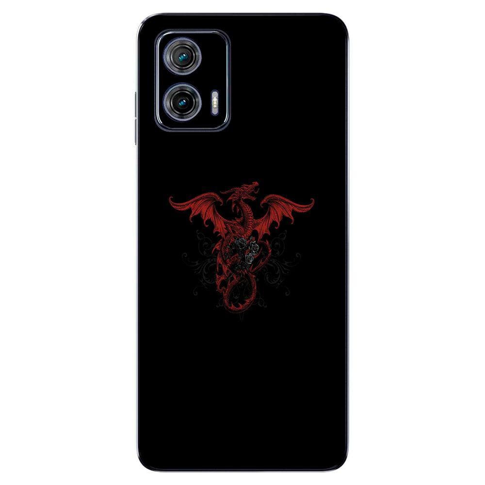 Capa Adesivo Skin255 Verso Para Motorola Moto G73 2023
